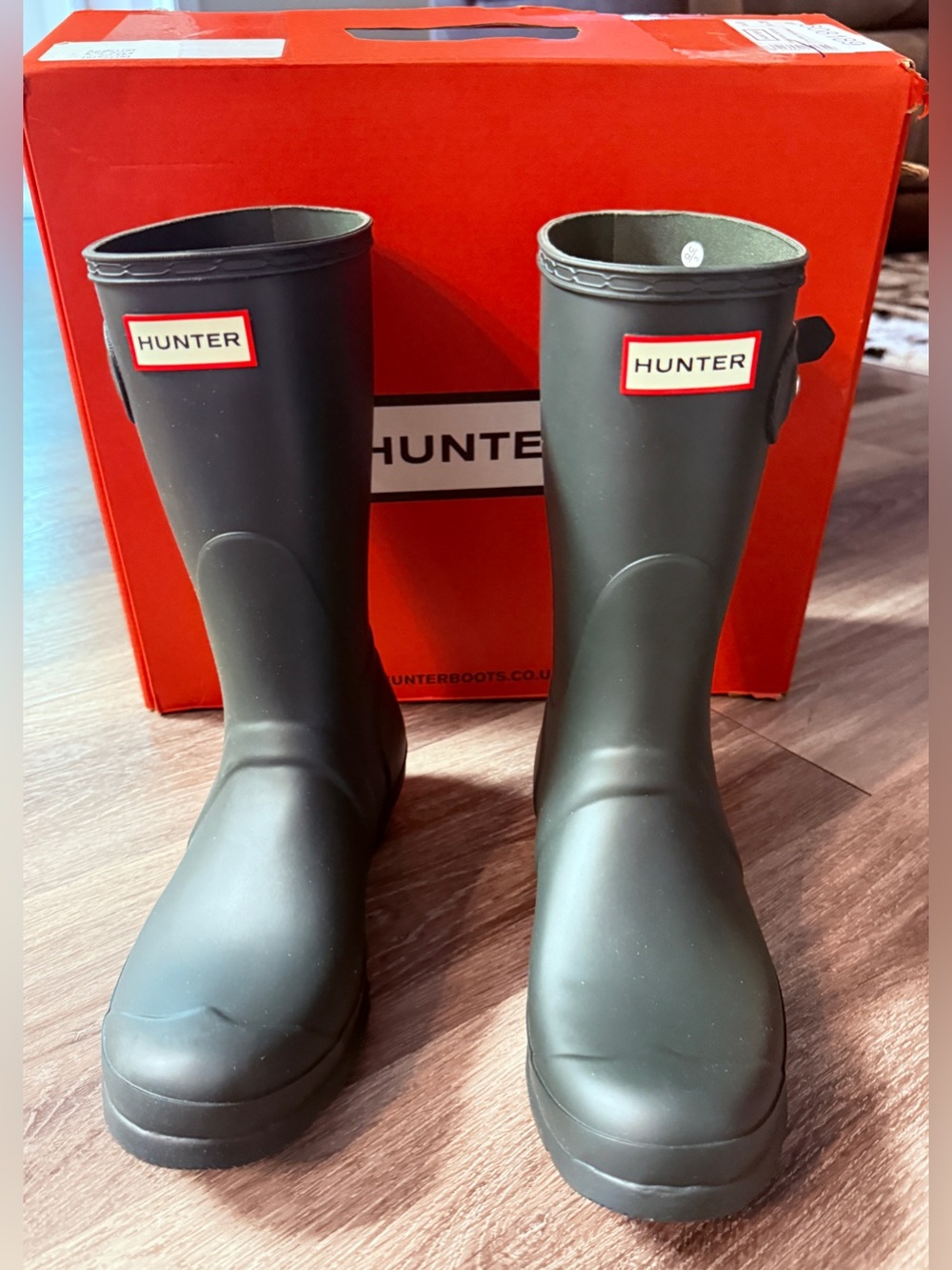 Hunter Women's Original Short Rain Boots Olive Green